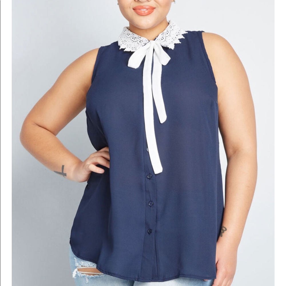 ModCloth Unconventionally Chic Sleeveless Top